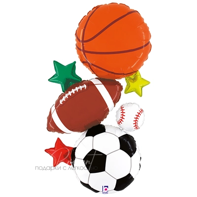 Фольгированный шар Фигура, Спортивные мячи